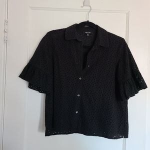 Madewell eyelet top